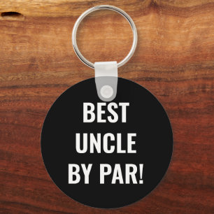 Best Uncle by Par Sports Golfer Lettering Key Ring