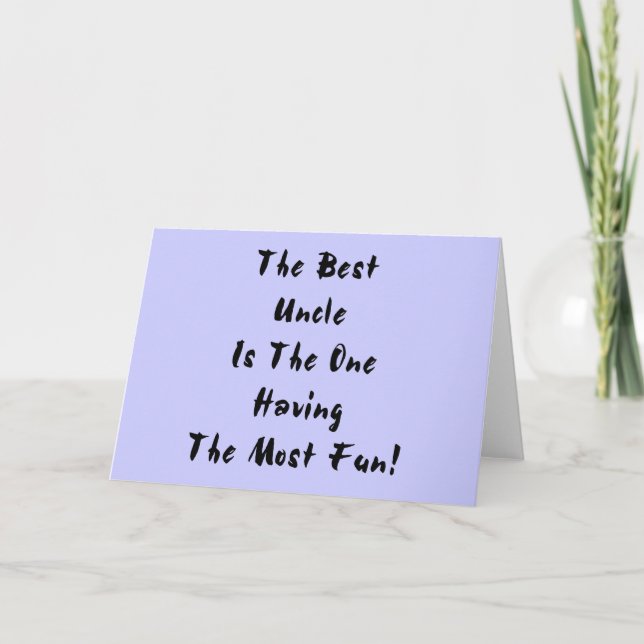 Best Uncle! Card (Front)