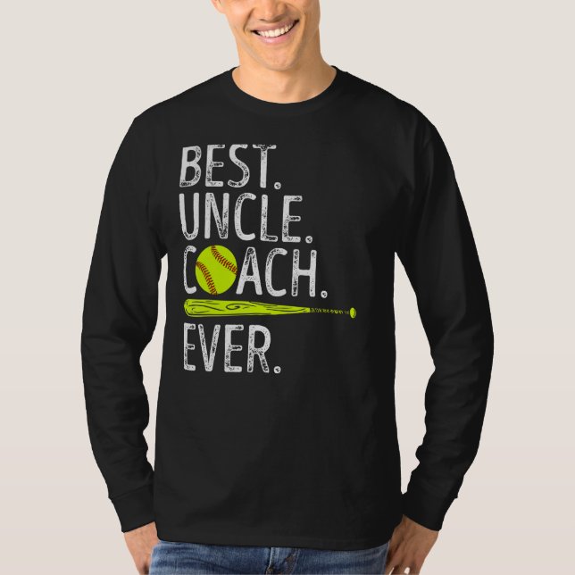 Best Uncle Coach Ever Shirt Softball (Front)