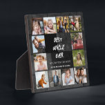 Best Uncle Ever 12 Photo Collage  Plaque<br><div class="desc">Create your own photo collage board with 12 of your favourite photos with a white background. Customise with photos of grandchildren. Makes a treasured keepsake gift for grandma on birthday,  mother's day,  grandparent's day,  etc.</div>