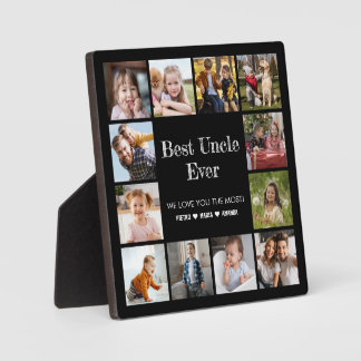 Best Uncle Ever 12 Photo Collage  Plaque