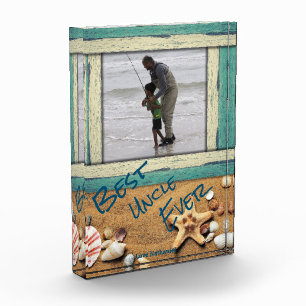 Best Uncle Ever Beach Personalised Custom Photo Block