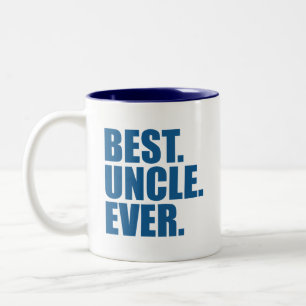 Best. Uncle. Ever. (blue) Two-Tone Coffee Mug