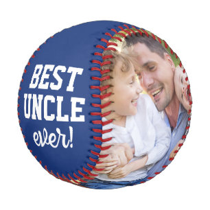 Best Uncle Ever Custom Photo Personalized Baseball