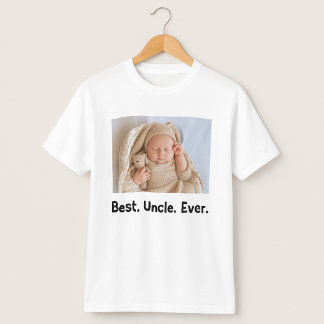 Best Uncle Ever Custom Photo T-Shirt