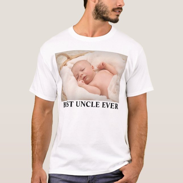 Best Uncle Ever Family Photo  T-Shirt (Front)