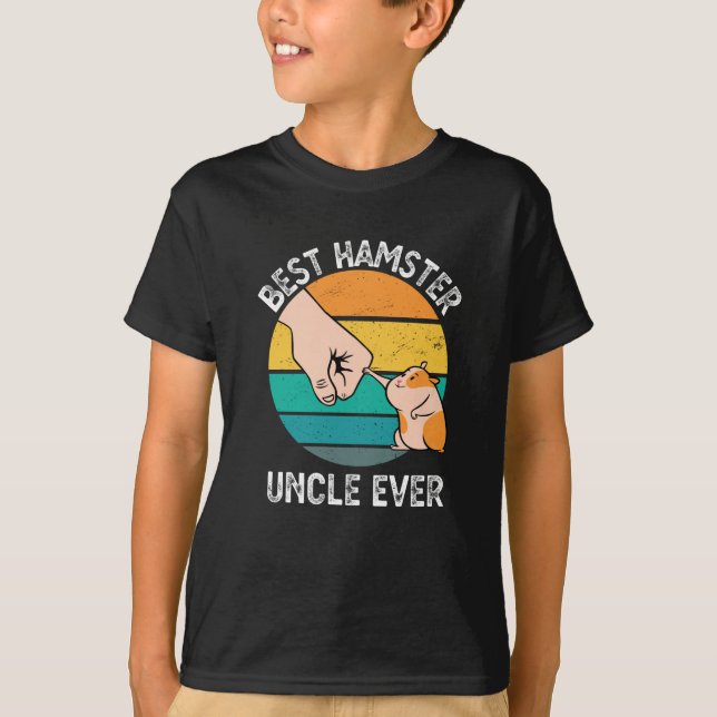 Best Uncle Ever Funny Hamster Owner Gift T-Shirt (Front)
