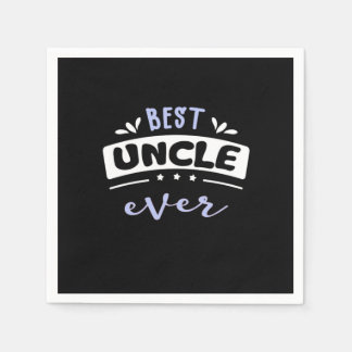 Best Uncle Ever Gift Idea Napkin
