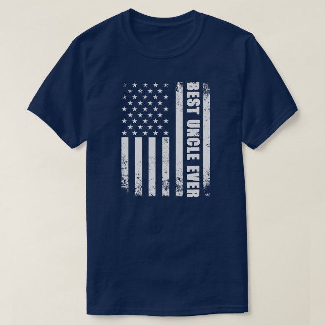 Best Uncle Ever Men American Flag USA Decor Uncle T-Shirt (Design Front)