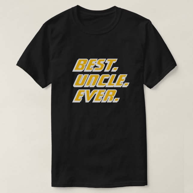 Best Uncle Ever Modern Racing T-Shirt (Design Front)