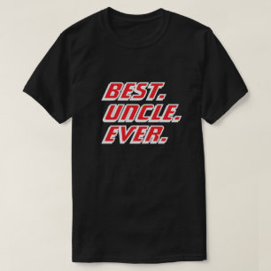 Best Uncle Ever Modern Racing T-Shirt