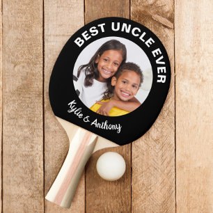 Best Uncle Ever Photo Ping Pong Paddle