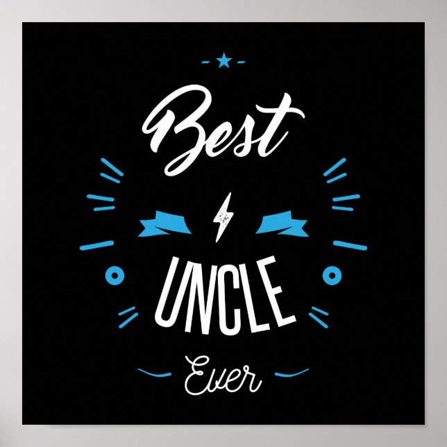 Best uncle ever poster (Front)