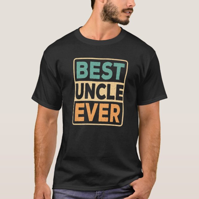 Best Uncle Ever  Retro T-Shirt (Front)