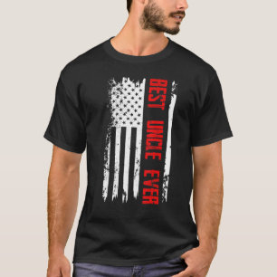 Best Uncle Ever Us American Flag For Father's Day T-Shirt