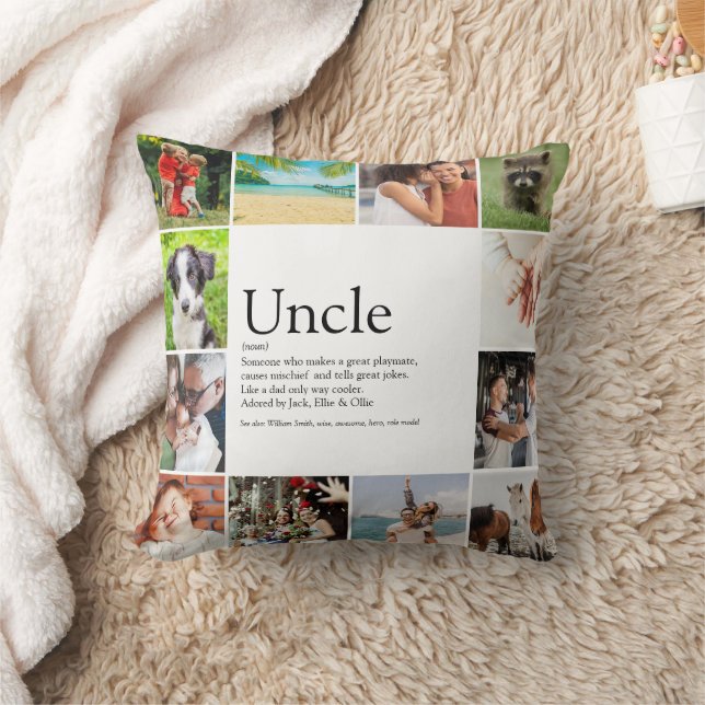 Best Uncle Funcle Definition 12 Photo Fun Cushion (Blanket)