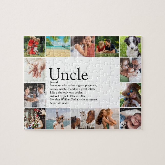 Best Uncle, Funcle Definition 14 Photo Jigsaw Puzzle (Horizontal)