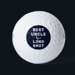 Best Uncle Humour Golf Balls<br><div class="desc">Funny "best uncle" golf-themed gift.</div>