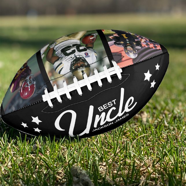 Best Uncle Photo Collage Football American Football (Creator Uploaded)