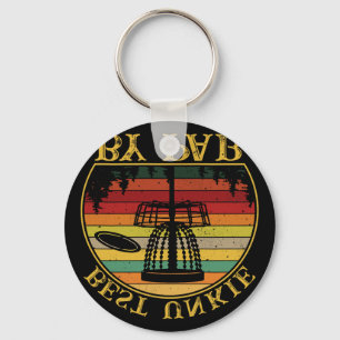 Best Unkie By Par Funny Disc Golfing Uncle Key Ring