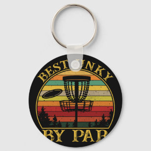 Best Unky By Par Funny Disc Golfing Uncle  Key Ring