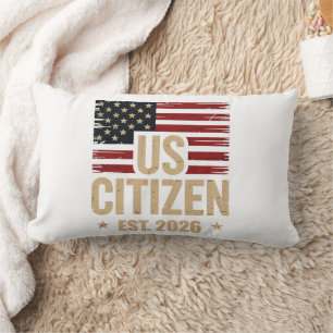 Best US Citizen Est. 2026 Patriotic Pillow Design