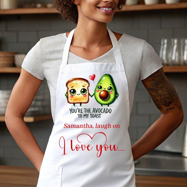 Best Valentine’s Gift Funny Food Apron Custom Name (Personalized Funny Food Valentine Apron Love Gift)