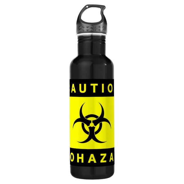 [Best Value] Biohazard Zombie Warning 710 Ml Water Bottle (Front)
