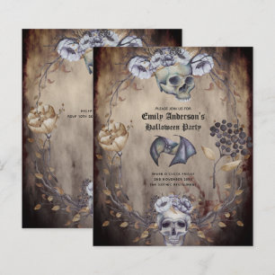 Best Value HALLOWEEN Party Invite Skulls