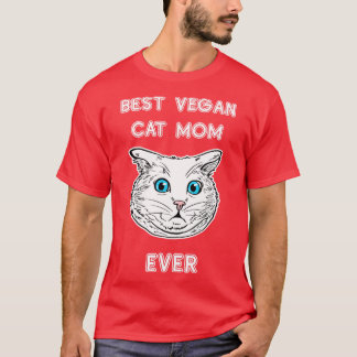 Best Vegan Cat Mum Ever Cat Lover Tee Cat Owner G
