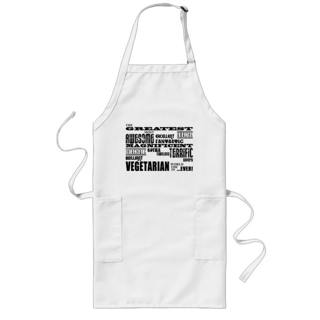 Best Vegetarians Birthdays : Greatest Vegetarian Long Apron (Front)