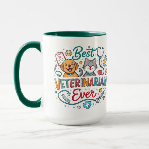 Best Veterinarian Ever   Vet Appreciation Doctor’s Mug