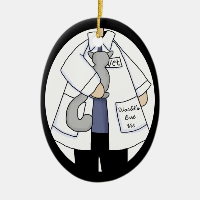 Best Veterinarian Ornament (Front)