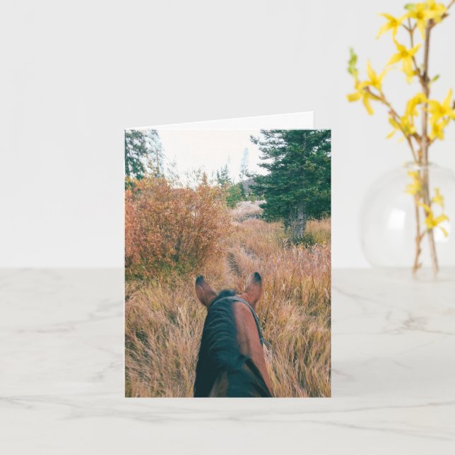 Best View - 4" x 5.6" Notecard (Yellow Flower)