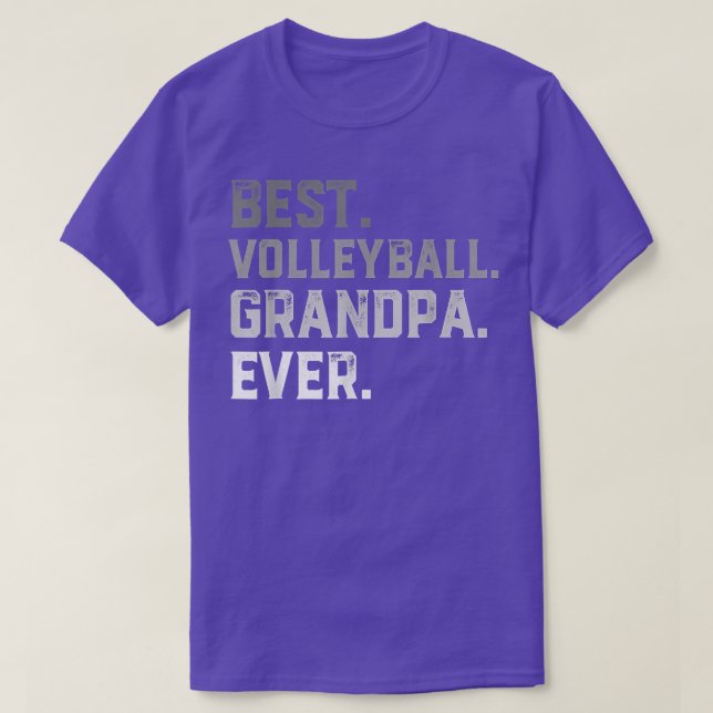 Best Volleyball Grandpa Ever For Men T  Fathers Da T-Shirt (Design Front)