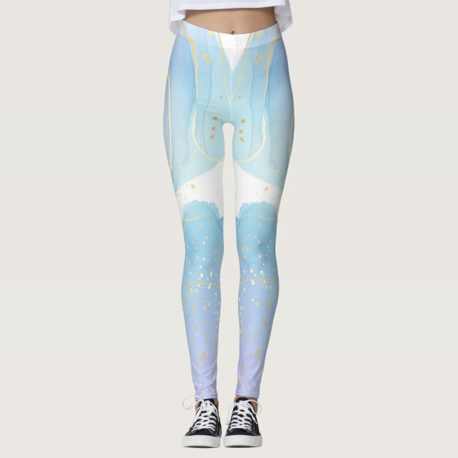 Best Watercolor Leggings for a Vibrant Look (Front)