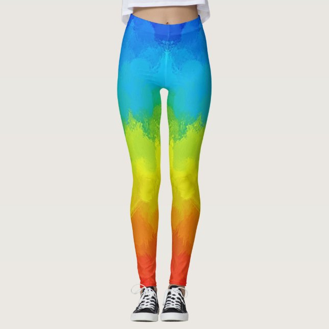 Best Watercolor Leggings for Everyday Wear (Front)