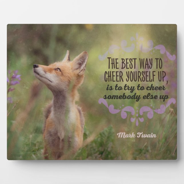 Best Way To Cheer Yourself Plaque (Front)