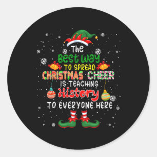 Best Way To Spread Christmas Cheer Is Teaching His Classic Round Sticker