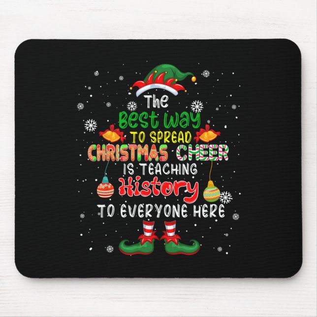 Best Way To Spread Christmas Cheer Is Teaching His Mouse Mat (Front)