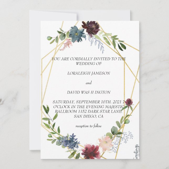 Best wedding invitation (Front)