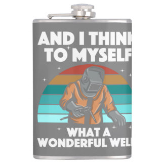 Best Welding Art Men Women Arc Welder Pipeliner Ir Hip Flask