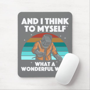 Best Welding Art Men Women Arc Welder Pipeliner Ir Mouse Mat