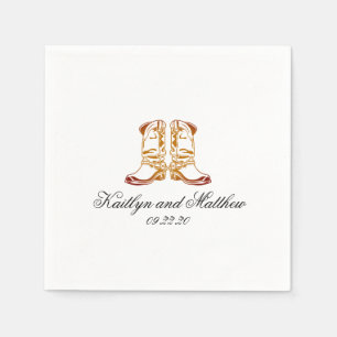 Best Western Dark Brown Wedding Napkin