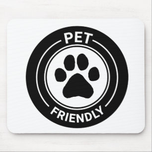 Best Westie Pet Friendly Drawn Paw - Black Mouse Mat