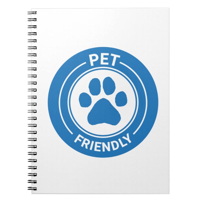 Best Westie Pet Friendly Drawn Paw - Blue Notebook (Front)