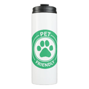 Best Westie Pet Friendly Drawn Paw - Green Thermal Tumbler