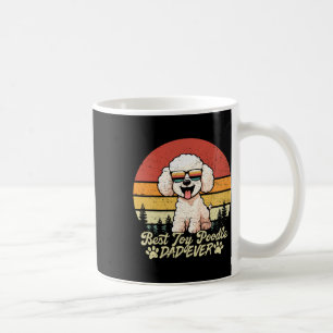 Best White Toy Poodle Dad Ever Vintage Dog Fathers Coffee Mug