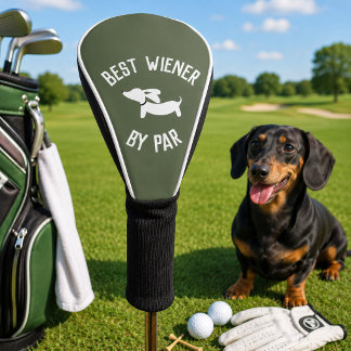 Best Wiener by Par Dachshund Golf Head Covers