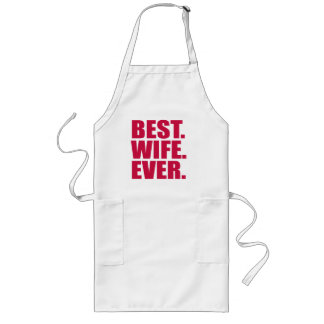 Best. Wife. Ever. (pink) Long Apron